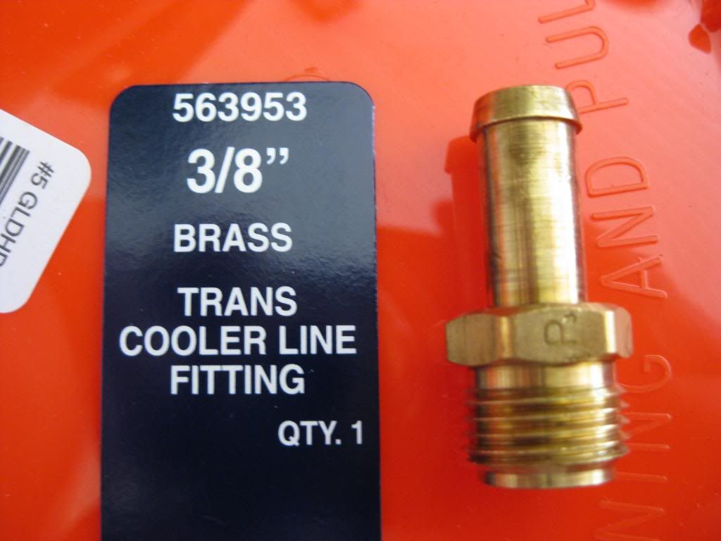 Trans cooler fitting size 19992006 & 20072013 Chevrolet Silverado